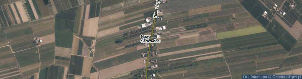 Zdjęcie satelitarne Nowe Sadkowice ul.